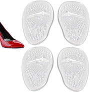 Inlegzoli con gel per metatarsalgia - Pads per metatarsalgia - Pieghevoli in silicone - 2 Paia (4 pezzi) - Cuscini per piedi