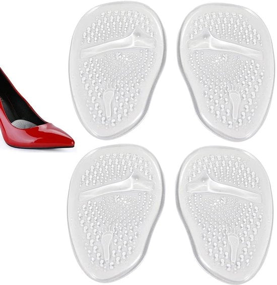 Inlegzoli con gel per metatarsalgia - Pads per metatarsalgia - Pieghevoli in silicone - 2 Paia (4 pezzi) - Cuscini per piedi