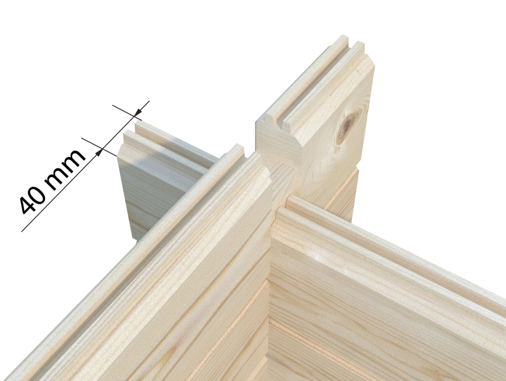 Casetta in legno non trattato Britta B