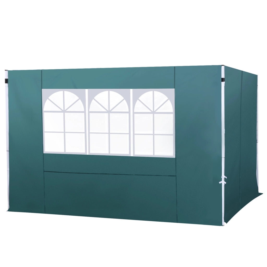 Pareti Laterali per Gazebo 3x3 m ¨C zephmum ¨C 300x200 cm Verde Scuro Oxford