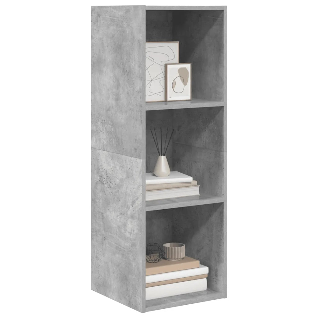 Armadietto a Parete TV Grigio Cemento 37x37x107 cm Truciolato cod mxl 20829