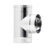 RACCORDO T 90 D.100MM INOX AISI 304 SPESSO 0.5MM