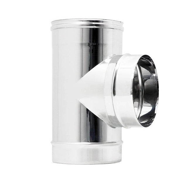 RACCORDO T 90 D.100MM INOX AISI 304 SPESSO 0.5MM