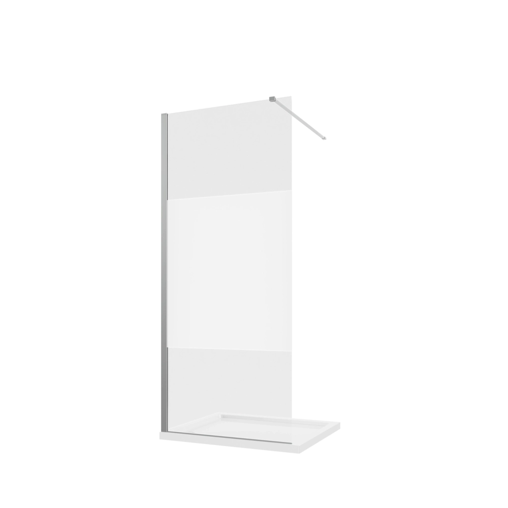 Parete doccia walk-in 90 cm 8mm opaco anticalcare h200 | Lazaros