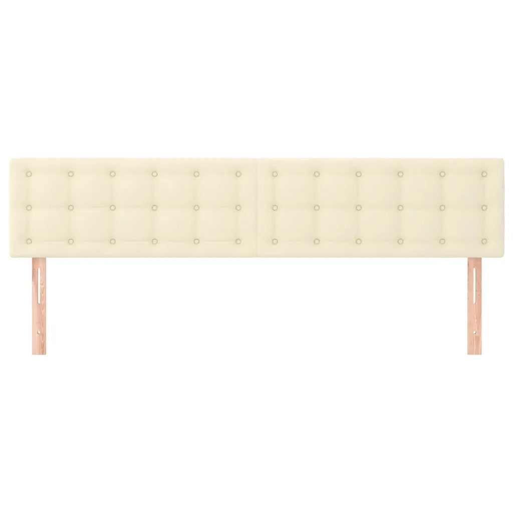 Testiera | Testata Crema 180x5x78/88 cm in Similpelle