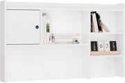 Alzata per biurka 120 cm bianco 1 ante libreria per libri documenti