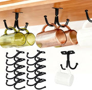 Set di contenitori a grappolo da 10 - Cassettiera per bicchieri - Rullo di stoccaggio metallico - Adatto per cucina e bagno - Spazievitore - Utilizzo flessibile