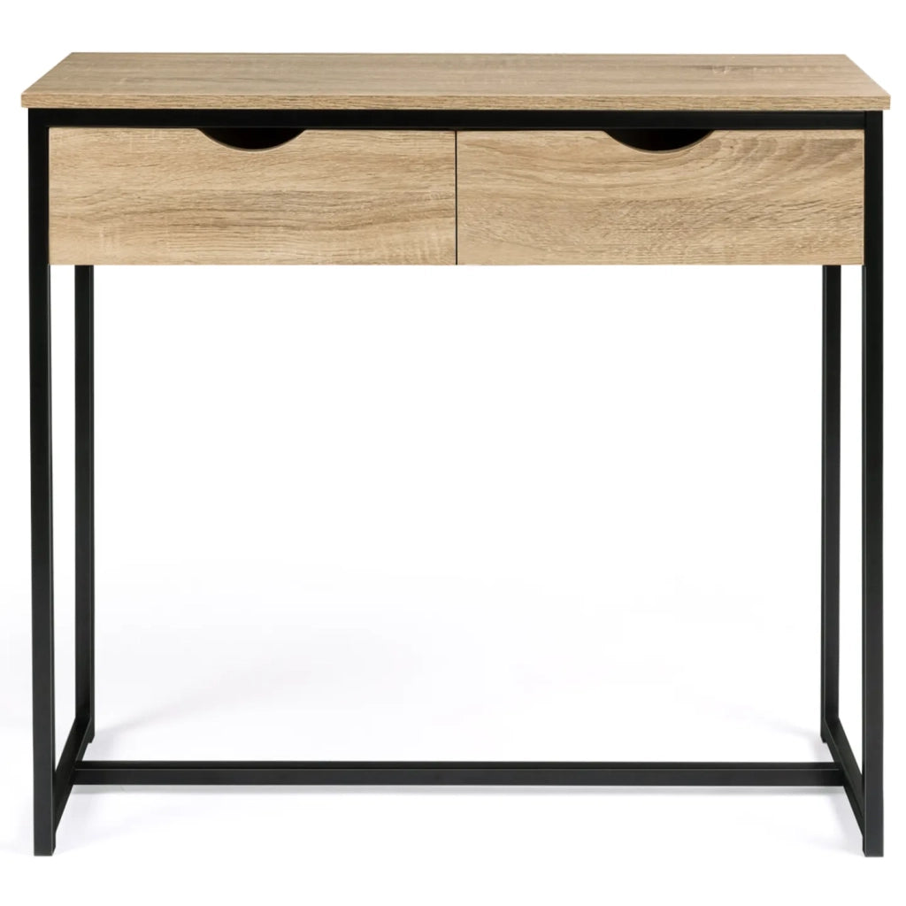 IDMarket - Consolle a 2 cassetti dal design industriale DETROIT