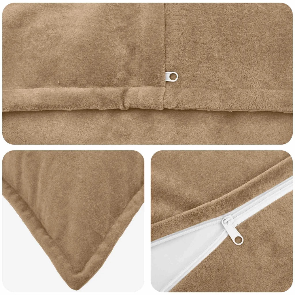 Federa HOUTEN Tortora 40 x 145 cm Fleece in microfibra 917258