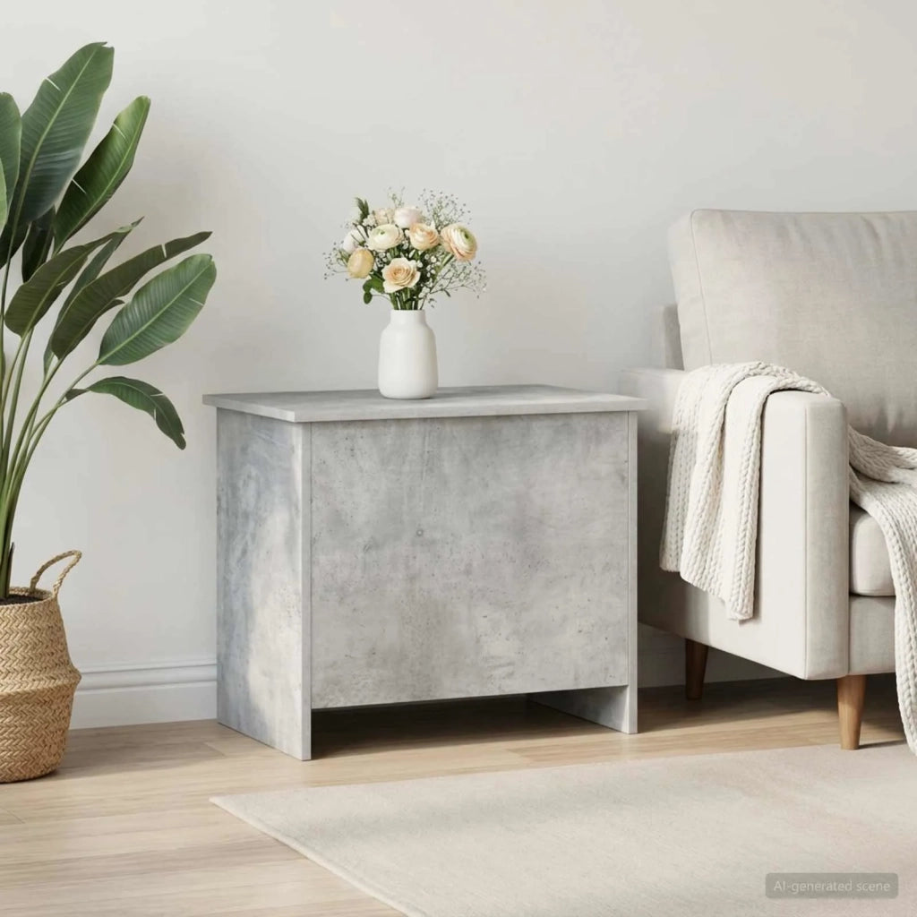 Cassa di stoccaggio Grigio Cemento 60 x 40 x 50 cm 8011254