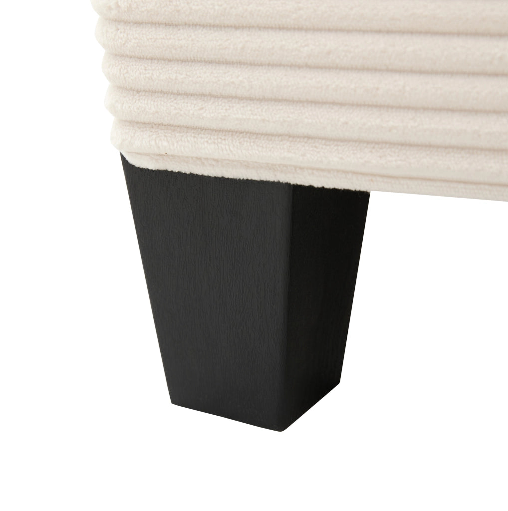 Divano modulare a U con contenitore; 2 porte USB e portabicchieri; 293x142x93 cm; beige