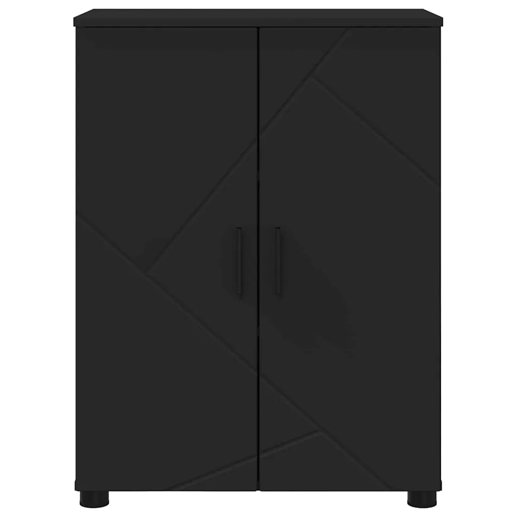 Mobile da Bagno con archiviazione Nero 60 x 35 x 80 cm 883305
