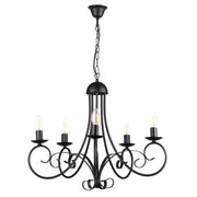 Lampadario Pompei nero