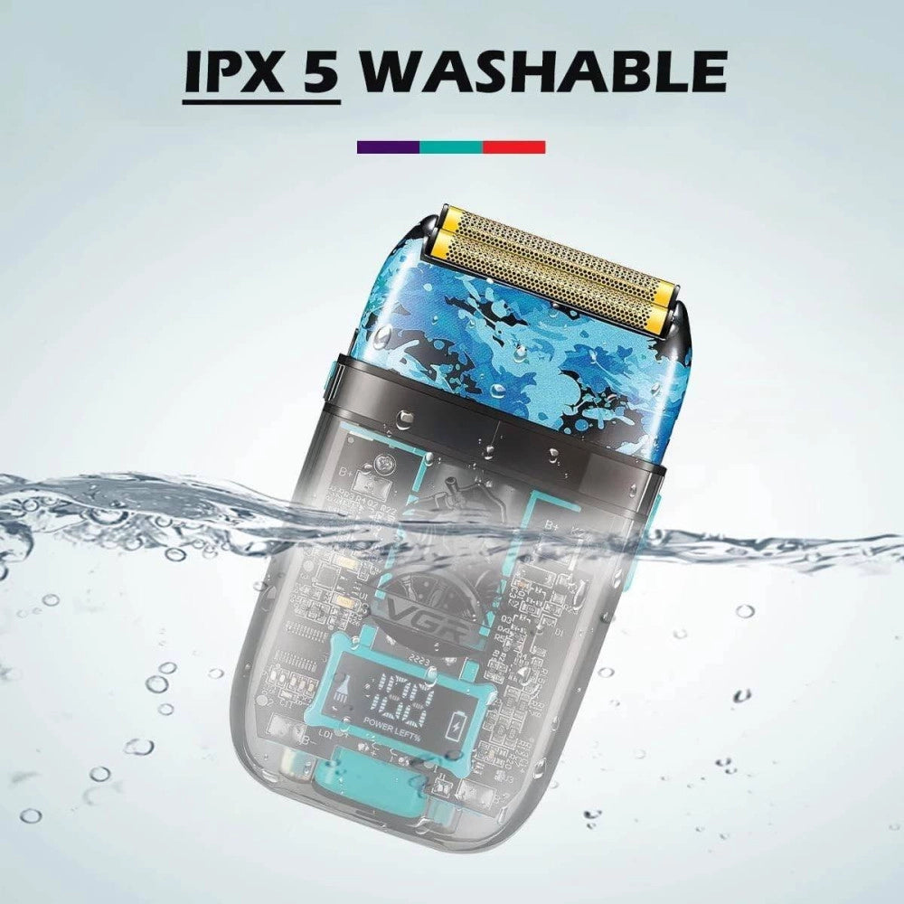 Trade Shop - Rasoio Elettrico Uomo Per Barba Capelli Corpo Professionale Regolabarba Vgr 352 -