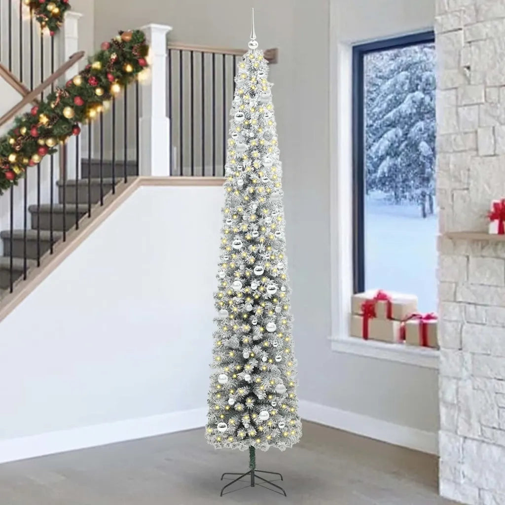 Albero di Natale artificiale con 300 LED Verde 270 cm 3395058