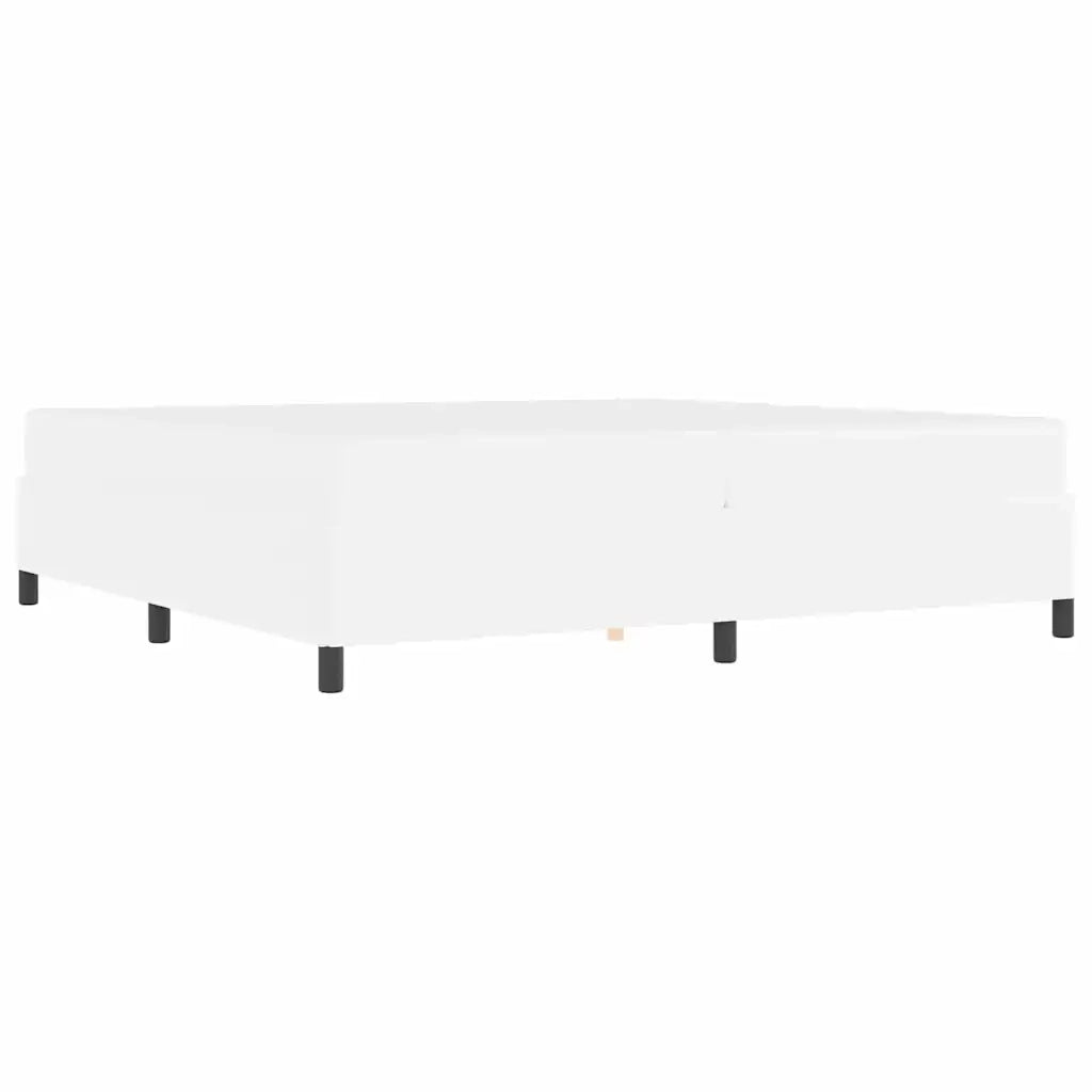 vidaXL Struttura letto con materasso con materasso Bianco 200 x 200 cm