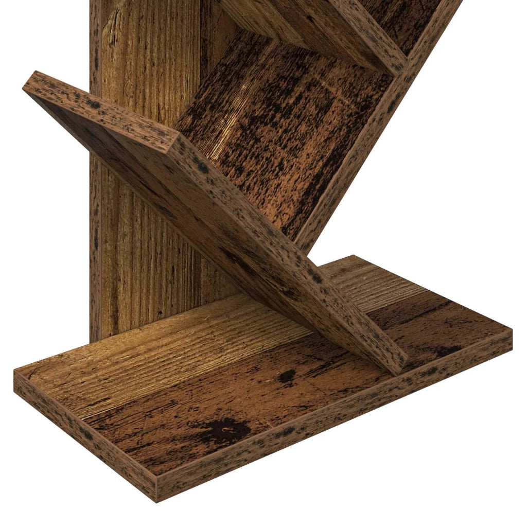 Libreria ad Albero 6 Ripiani 30 x 18 x 100 cm Legno antico 8012378