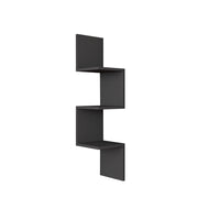 Mensola da parete in legno "Zikzak" 105,4 x 25 x 25 cm - Antracite