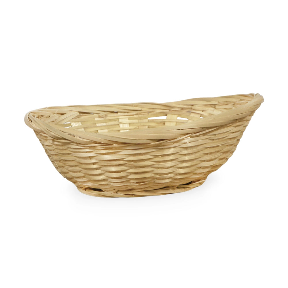 Ceste Cestini espositore intrecciati a nido x10 fibra naturale cm 20 x15,5x h 7