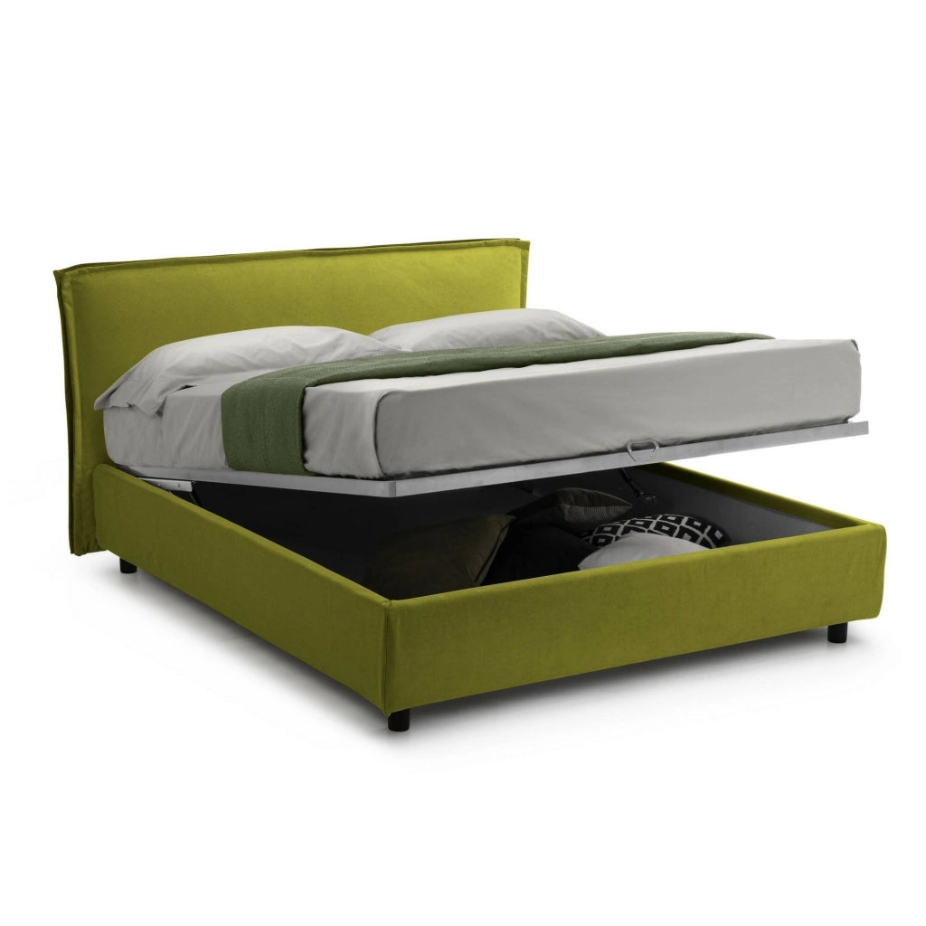 Bruino, Letto Singolo Sfoderabile Made in Italy, Verde