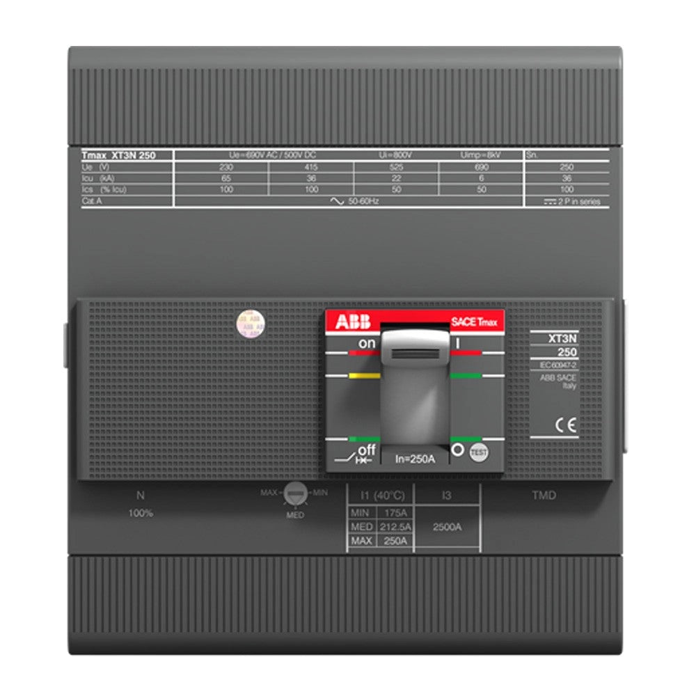 Interruttore magnetotermico XT3N 160A 4 POLI 12 VCC Abb