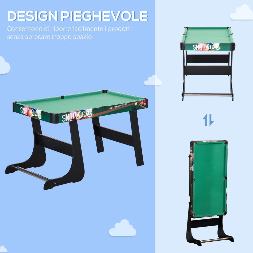 Tavolo da Gioco 6 in 1 ¨C Zephmum ¨C Bianco 118x104x71 cm