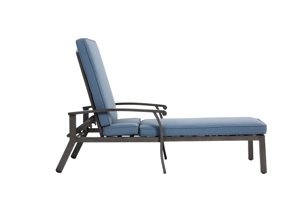 SDRAIO REGOLABILE 204x58x100/30 cm Alluminio Blu con cuscino