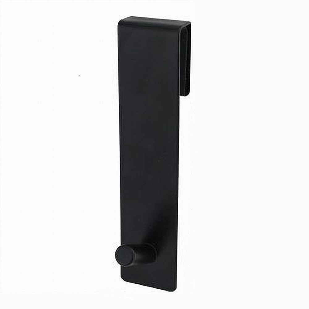 Trade Shop - Gancio Per Box Doccia Appendi Asciugamano Accappatoio Bagno 4x13.5 Cm Nero 87769 -