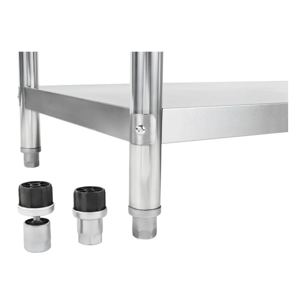 Tavolo da lavoro professionale in acciaio inox da cucina 150 x 60 cm portata 230 kg 14_0003659