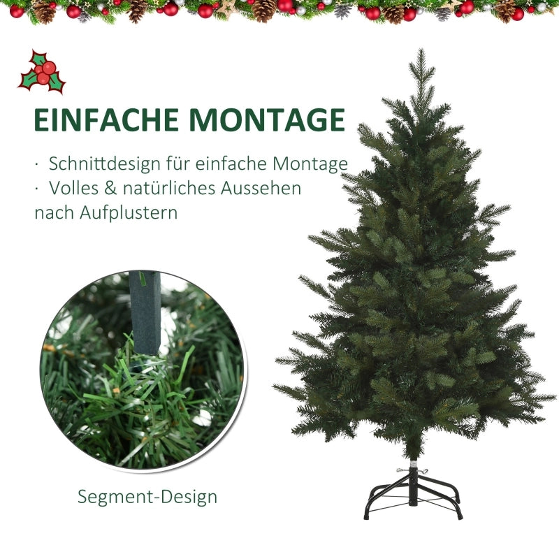 Albero di Natale artificiale, 1,2 m, supporto incluso, ?85 cm x 120 cm, verde