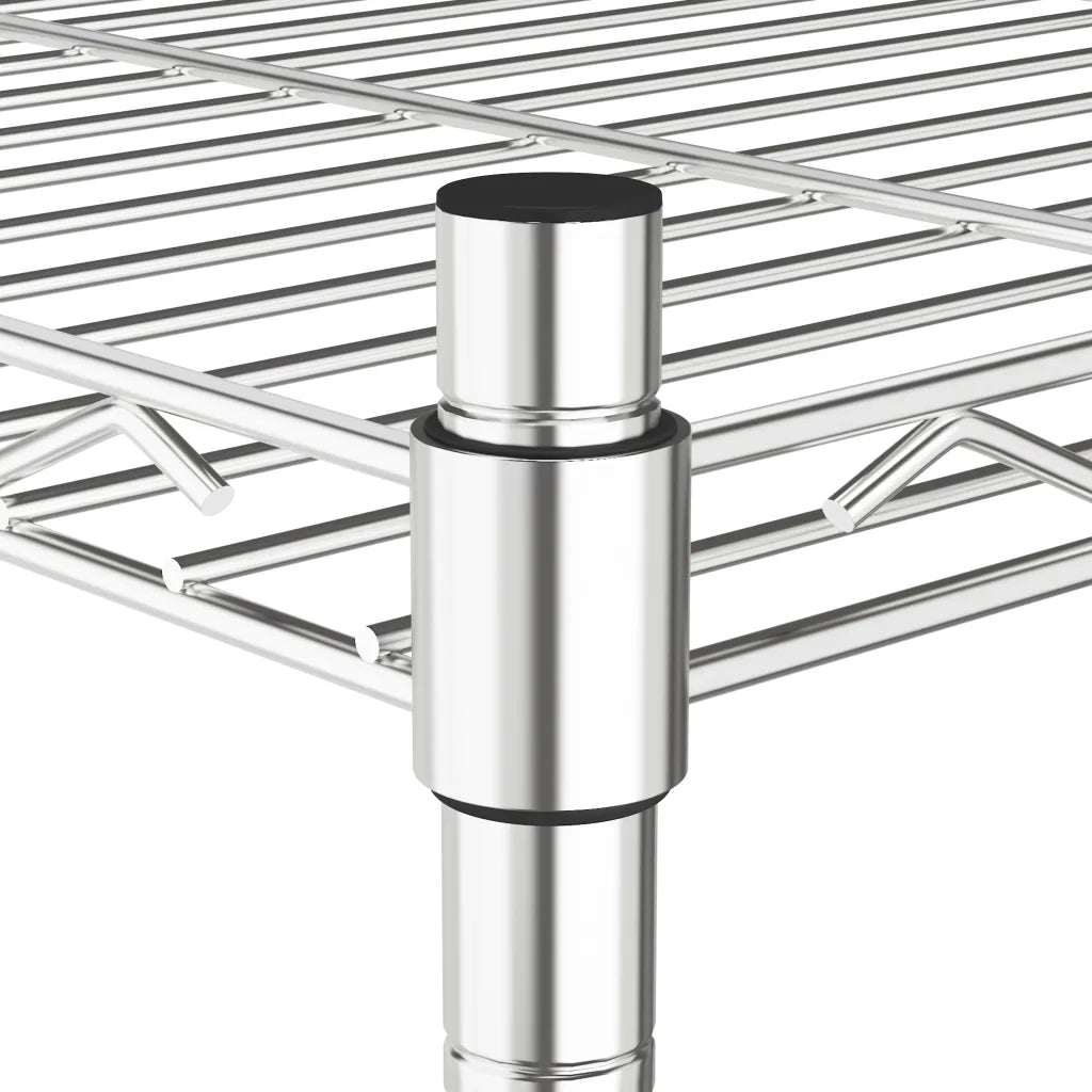 Scaffale a 5 Livelli 90x35x180 cm Cromato 250 kg CFW1103027