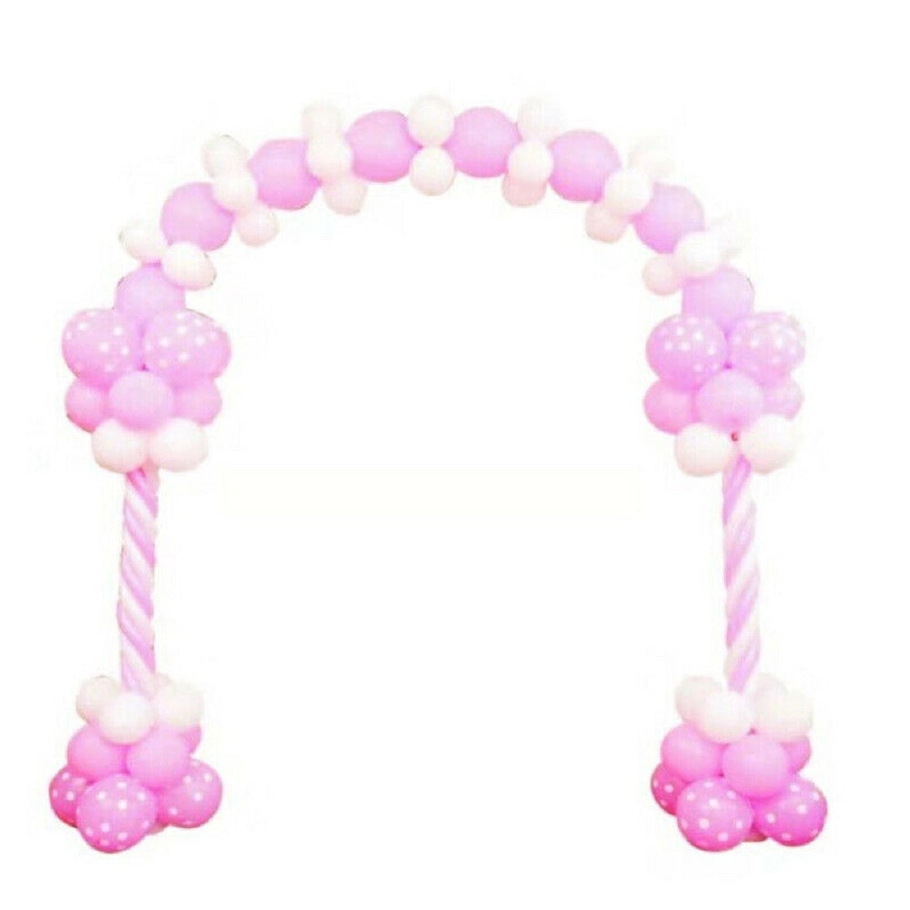 Trade Shop - Arco Di Palloncini Feste Compleanni Decorativa Arco Rosa Azzurro 100pz 2.3x2.5m - Rosa
