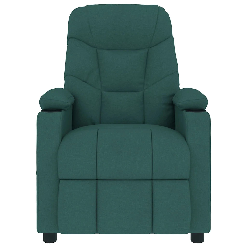 Divano Sedia-Poltrona Massaggiante Verde Scuro in Tessuto 194516