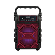 Altoparlante bluetooth portatile con karaoke, microfono 6,3mm, radio FM 60W, batteria ricaricabile feste - SOGO