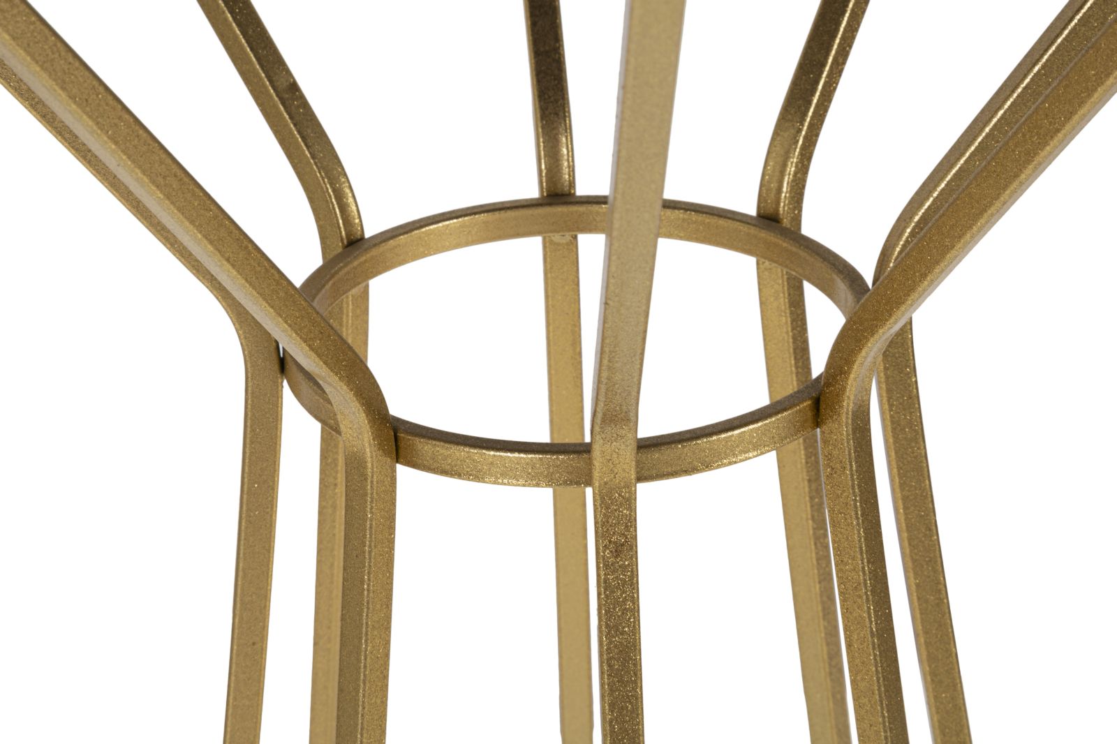 Tavolino Simple New 50x100x50 cm in Ferro e MDF Oro