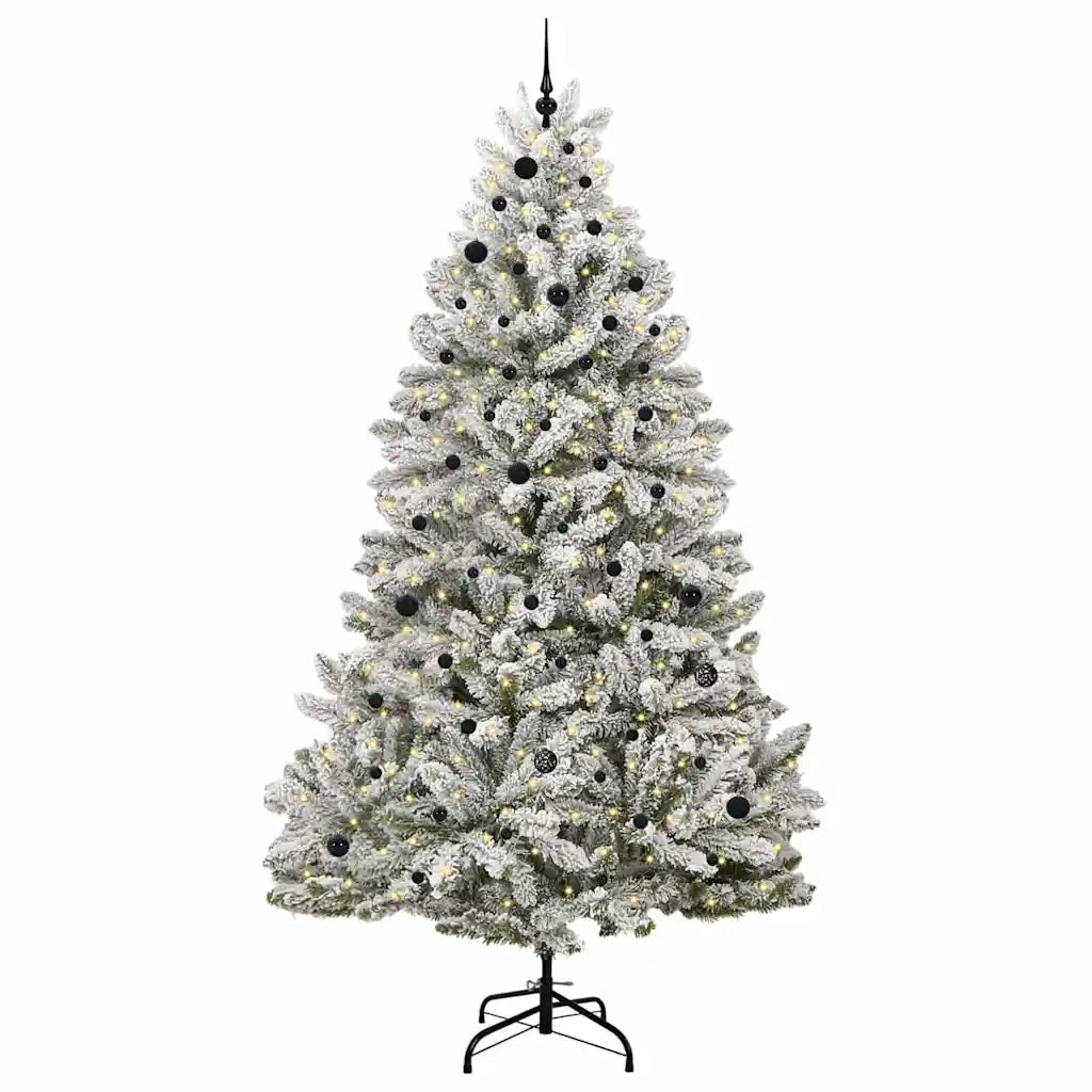 Albero di Natale | Decorazioni natalizie artificiale con 300 LED Verde e Bianco 270 cm