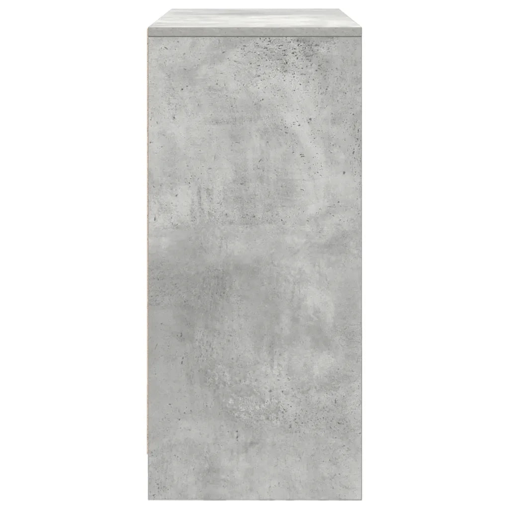 Credenza con Cassetti e Ante Grigio Cemento 70,5x34x74,5 cm 861844