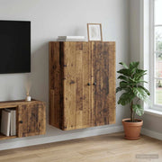 Mobiletto a muro Legno antico 66 x 34,5 x 90 cm 897893