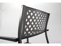 Set 4 Sedie da Giardino 54x58x84 cm in Acciaio con Braccioli RD Italia Lola Antracite