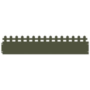 Bordure per prato 20 pz Verde oliva 103 x 0,05 x 22 cm Acciaio CFW6584875