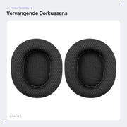 Orecchie in mesh nero per SteelSeries Arctis 1/3/5/7/7P/9X/Pro - Copertura sostitutiva per cuffie con comfort extra