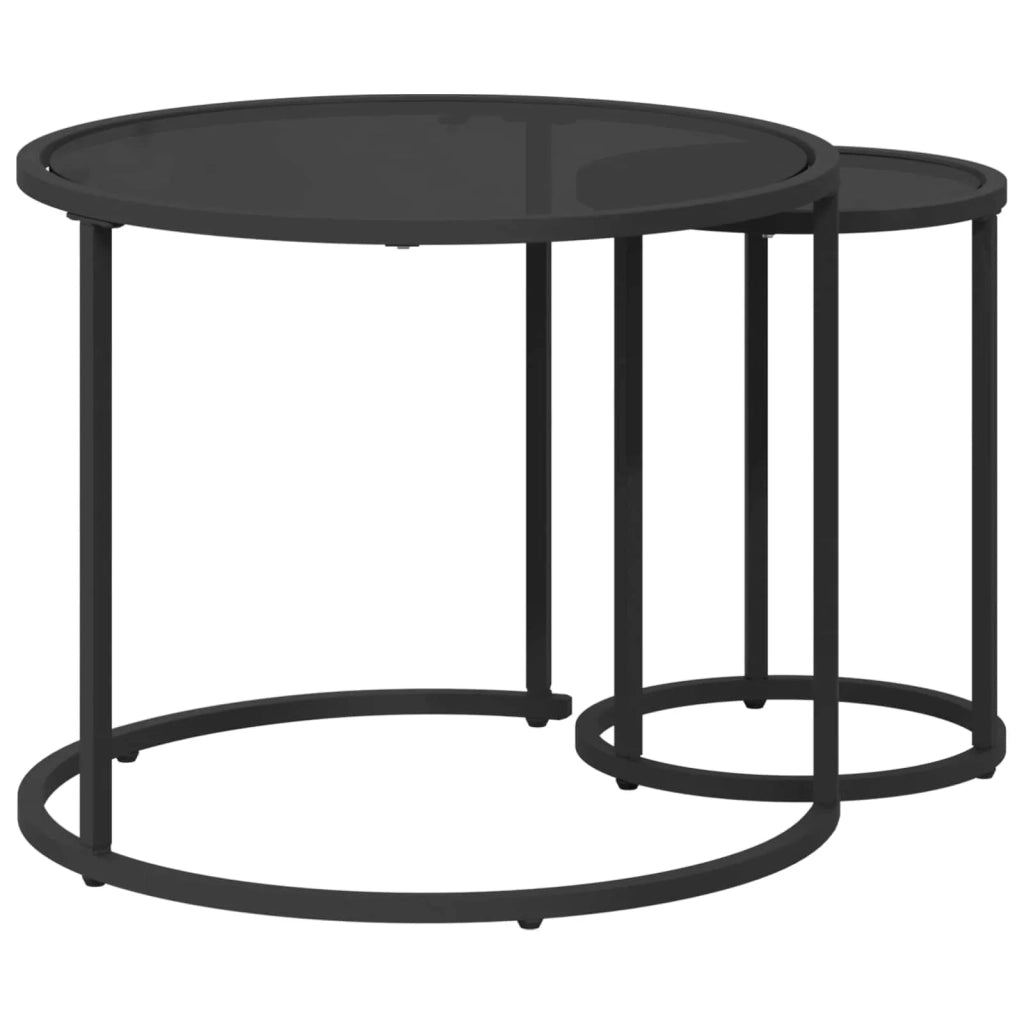 Set di Tavolini da Caffè 2 pcs 55 x 55 x 45 cm acciaio 42026685