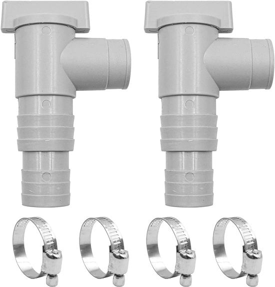 Valvola di chiusura per piscine | Connettiore a 32 mm | 4 viti di fissaggio | Manutenzione della pompa di piscina e della piscina sopraelevata