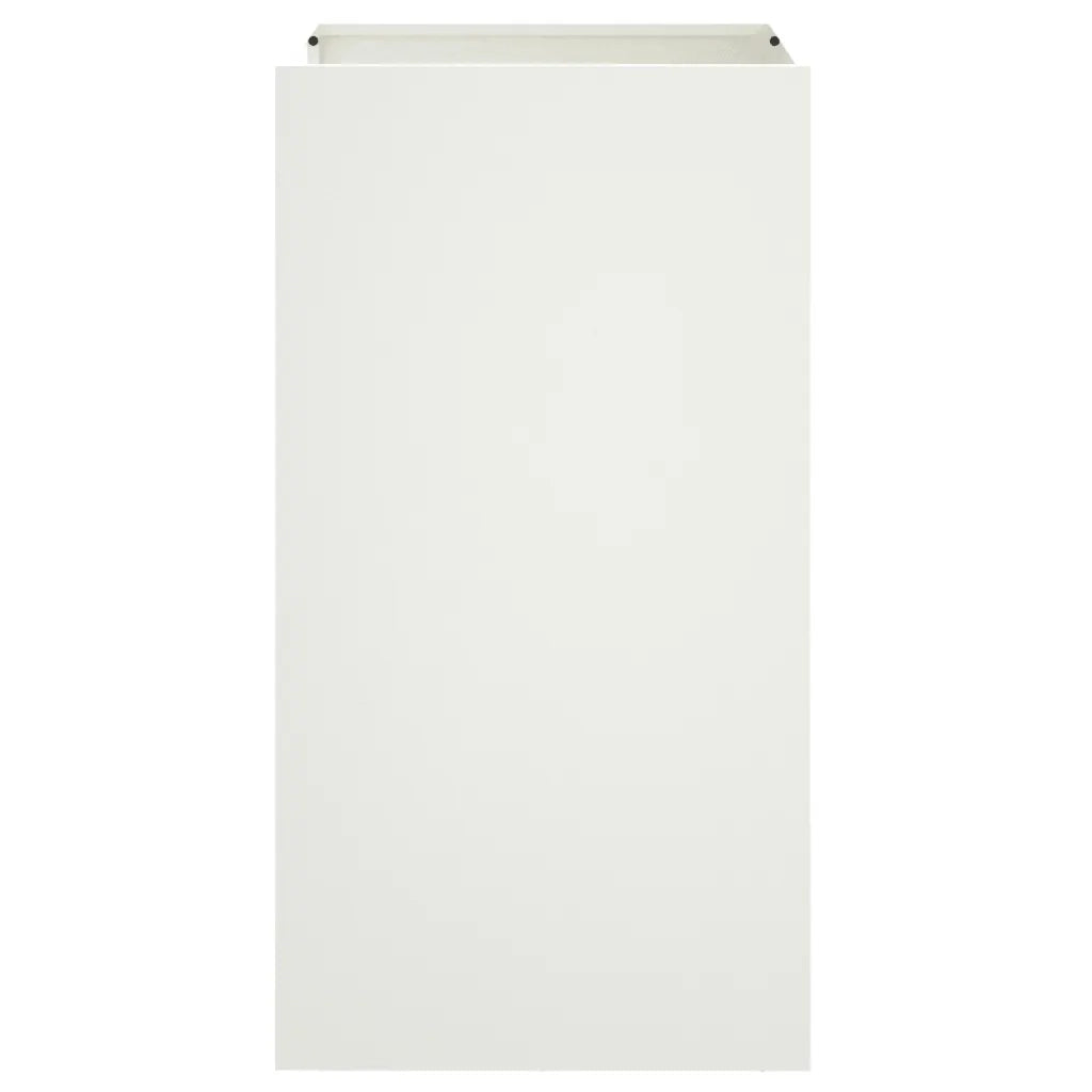 Fioriera Bianca 42x38x75 cm in Acciaio 841578