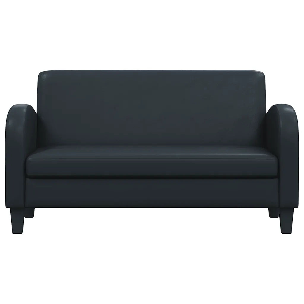 Set Divani 2 pz in Pelle Artificiale Nera cod mxl 25073