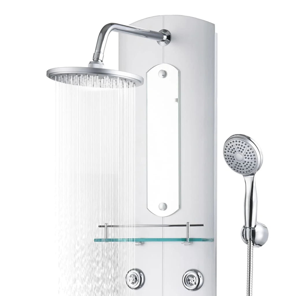 Pannello doccia soffione doccia rubinetto plastica acciaio inox 110 cm 02_0003429