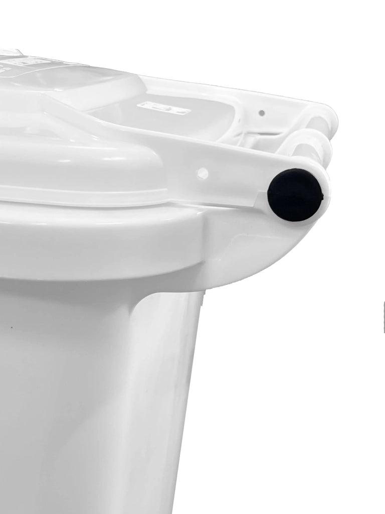 Bidone Quadro Nettezza Urbana con Ruote 120 l 48 CMX57X95H. Bianco Ics