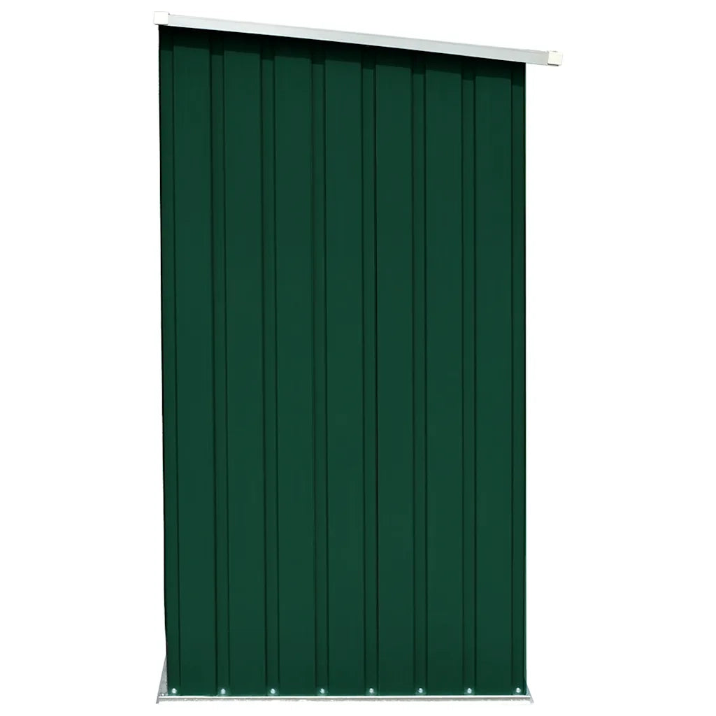 Capannone da Giardino in Acciaio Zincato 163x83x154 cm Verde 47089