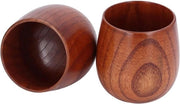 Set di due Thee Coppe in Legno - Zizyphus Jujube - Grande Set di Palle per Acqua, The, Caffè - Uniche Palle in Legno per Birra - Set da 2 pezzi