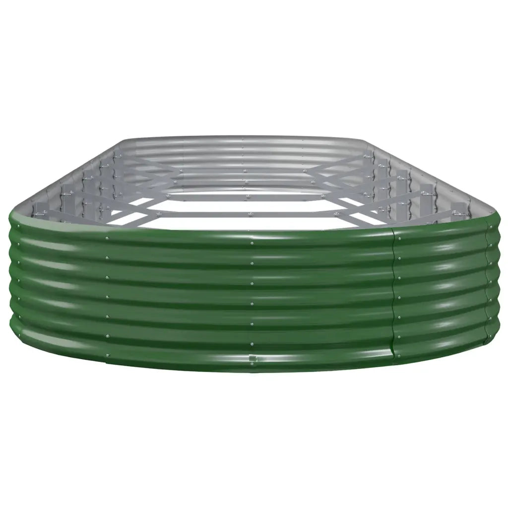 Letto Giardino Acciaio Zincato 523x140x36 cm Verde 319043